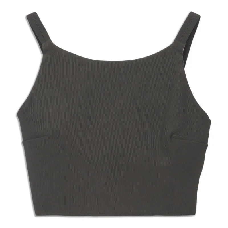 Ribbed Back-Twist Yoga Bra - Resale