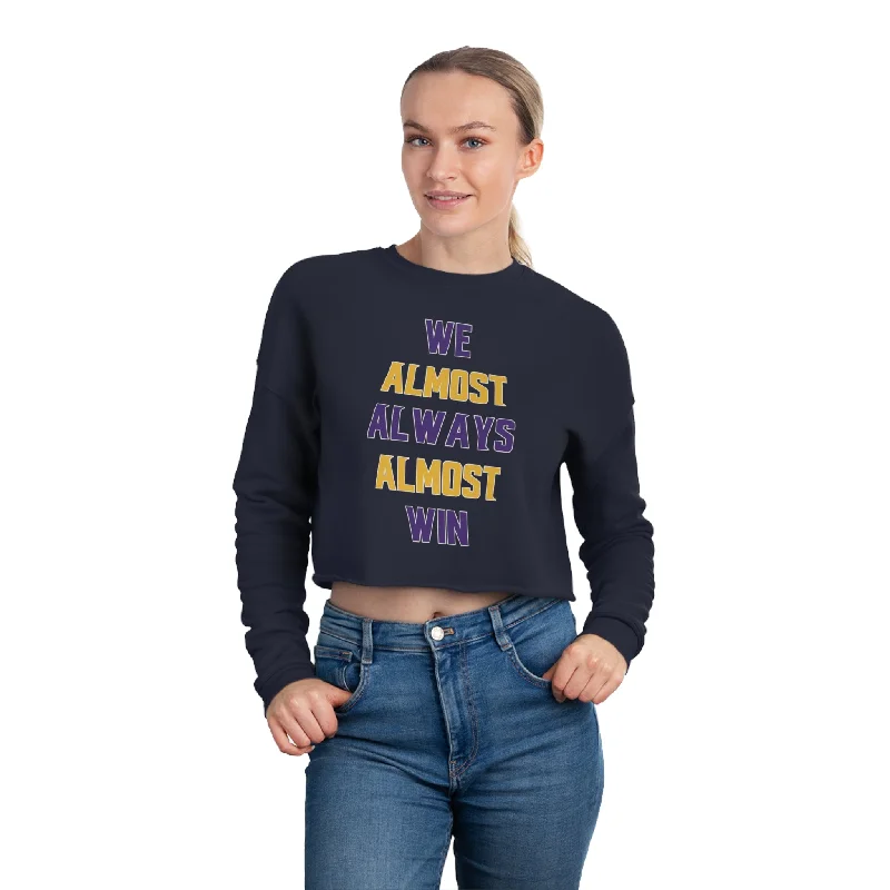 Women's Cropped Sweatshirt - ALMOST