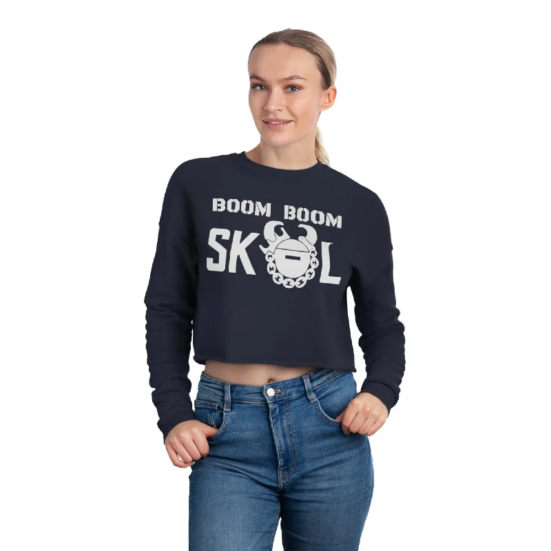 Women's Cropped Sweatshirt - BOOM BOOM