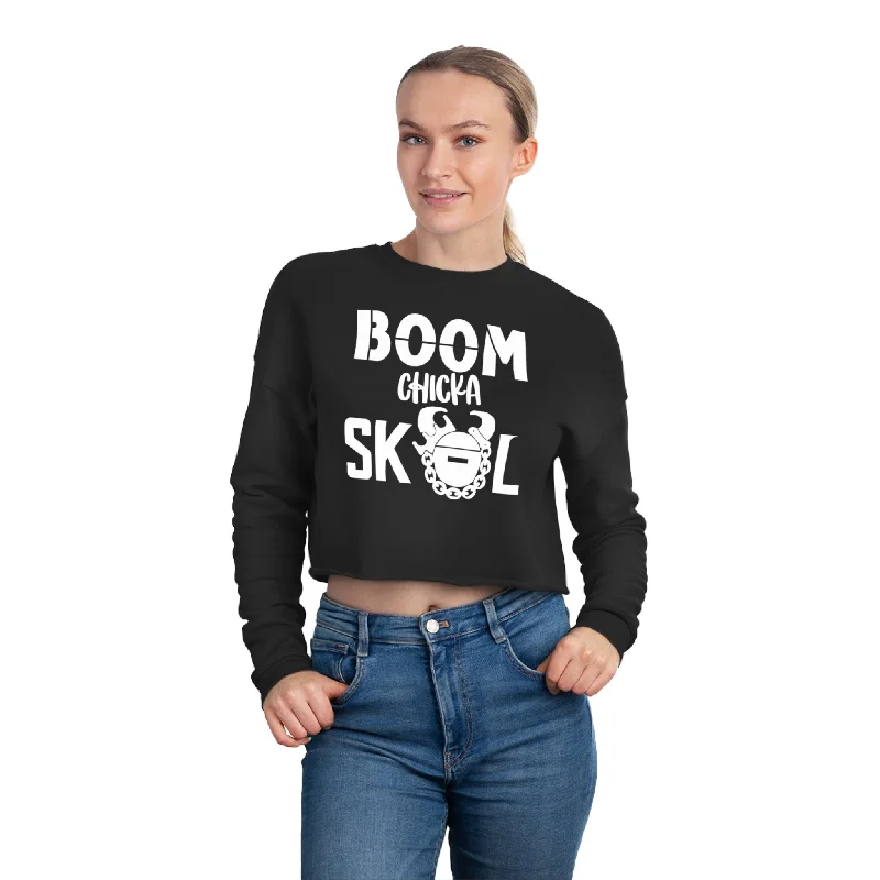 Women's Cropped Sweatshirt - BOOM chicka