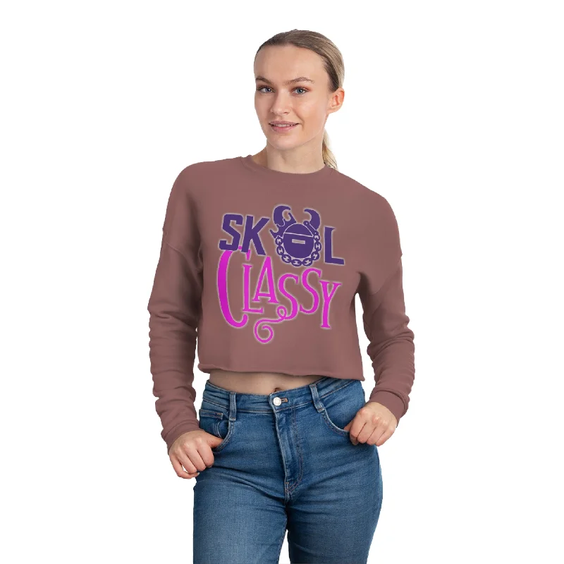 Women's Cropped Sweatshirt - Classy