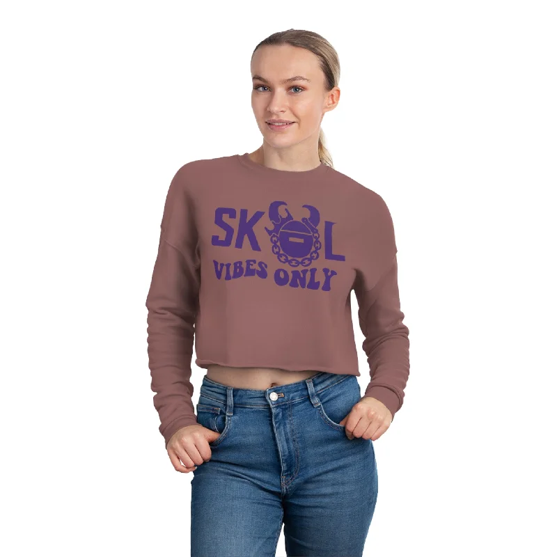 Women's Cropped Sweatshirt - Good Vibes Only