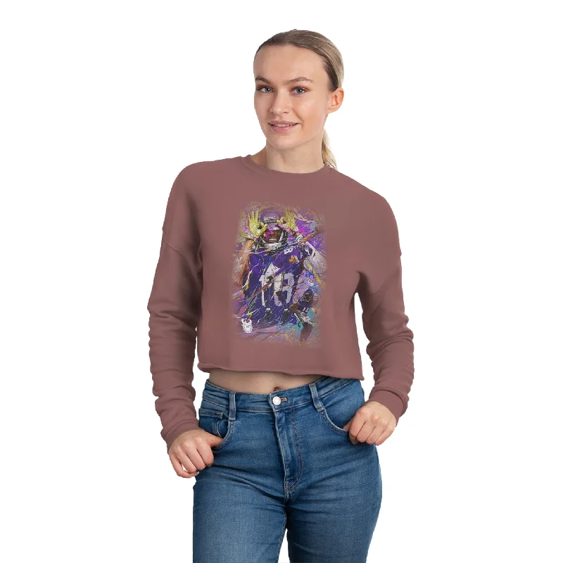 Women's Cropped Sweatshirt - Griddy Dance