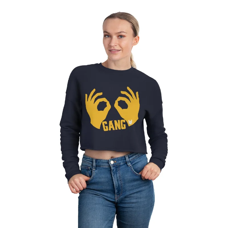 Women's Cropped Sweatshirt - Griddy Gang