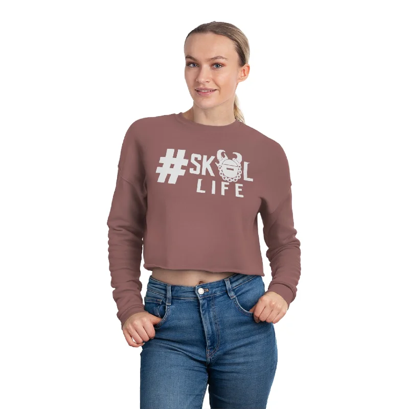 Women's Cropped Sweatshirt - #Life