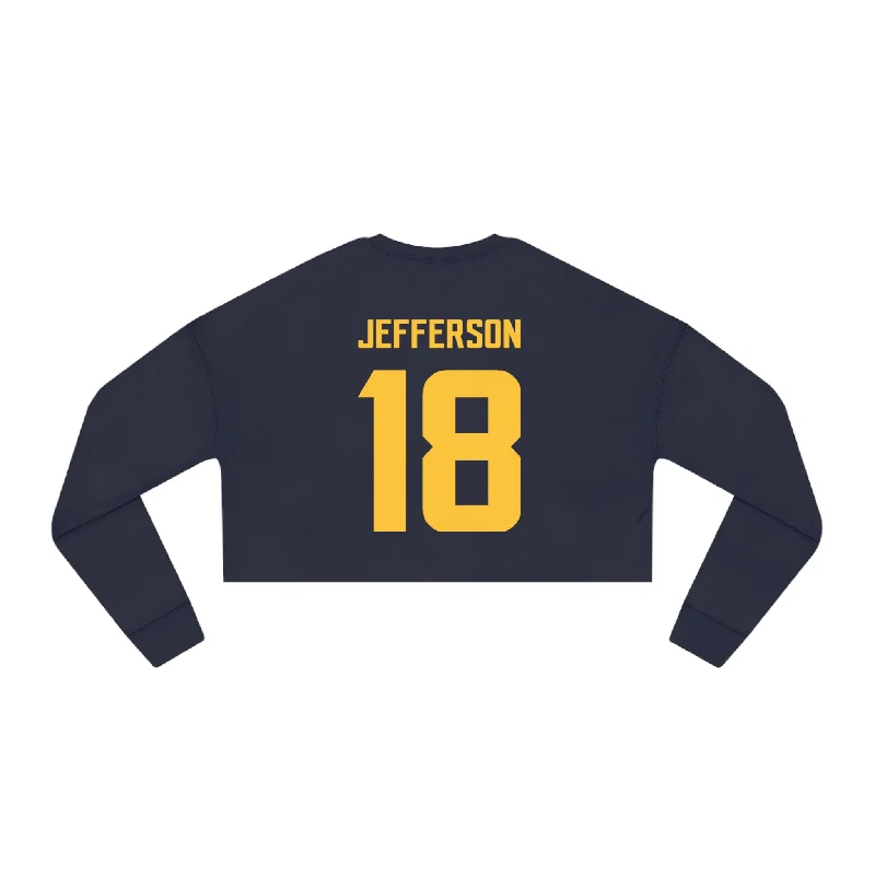 Women's Cropped Sweatshirt - Jersey #18