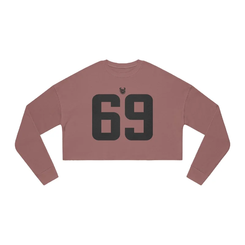 Women's Cropped Sweatshirt - Jersey #69