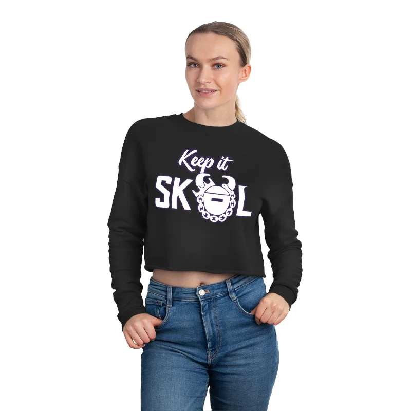 Women's Cropped Sweatshirt - Keep it Simple