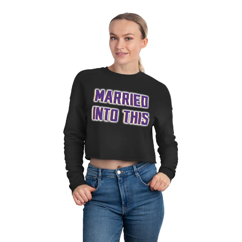 Women's Cropped Sweatshirt - Married Into This