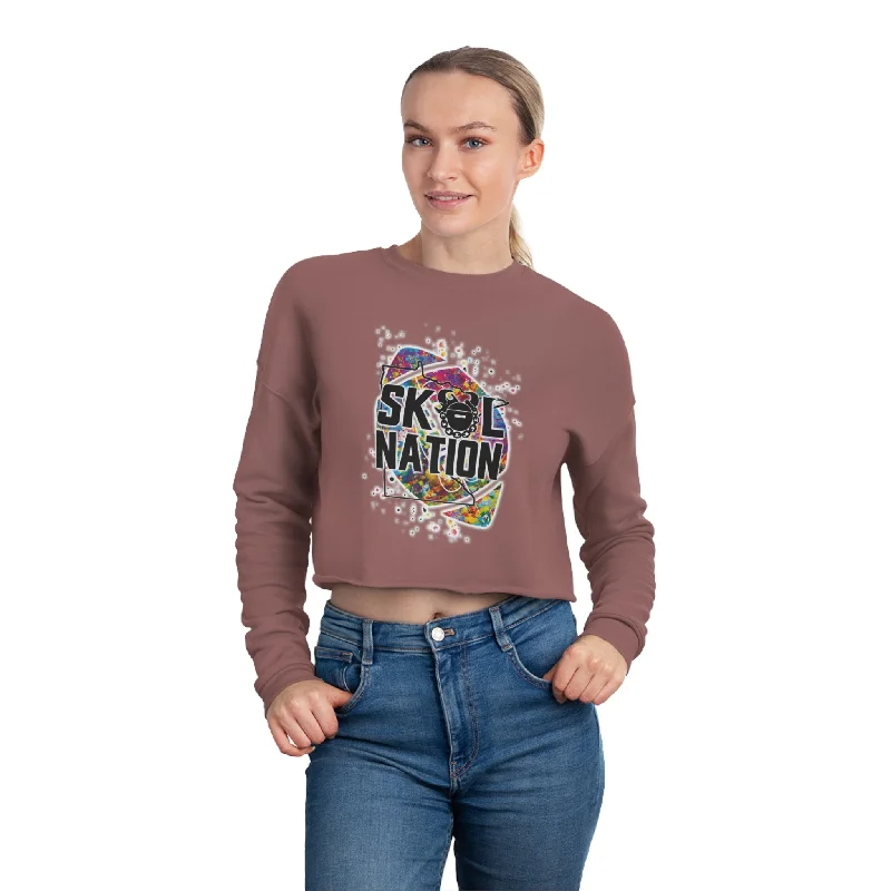 Women's Cropped Sweatshirt - MN Nation (Color Blast)