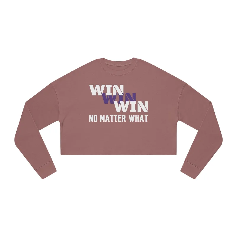 Women's Cropped Sweatshirt - No Matter What