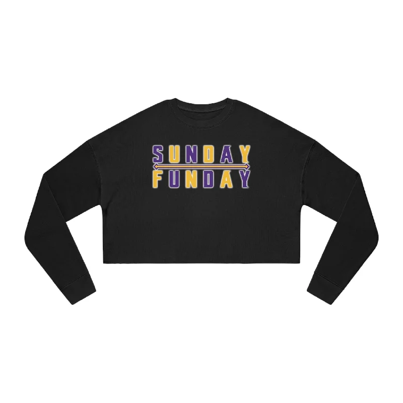 Women's Cropped Sweatshirt - Sunday FUNday