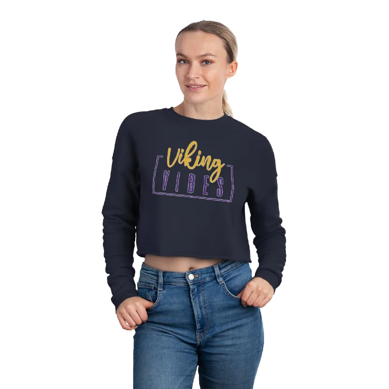 Women's Cropped Sweatshirt - Vibes