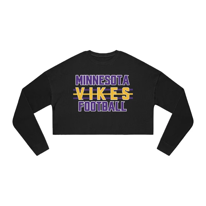 Women's Cropped Sweatshirt - Vikes Football