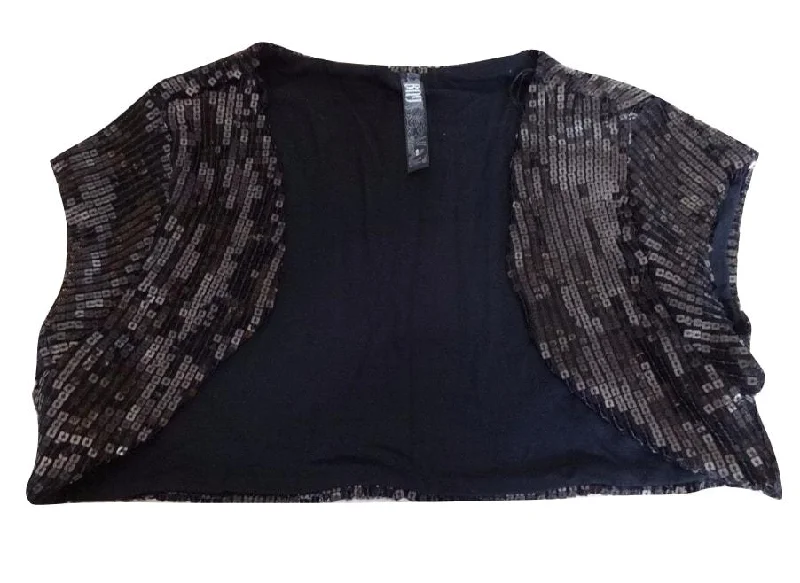 BAY Black Sequin Girls Bolero Jacket