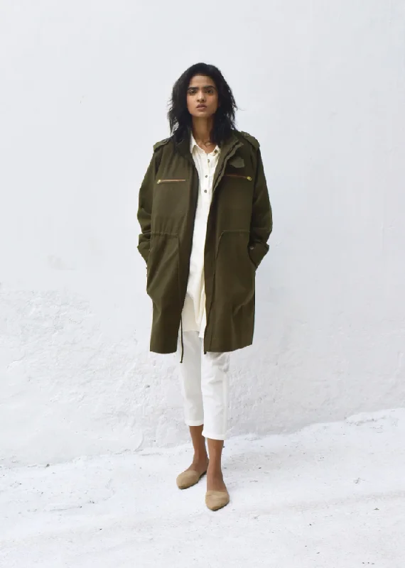 Olive Parka Jacket