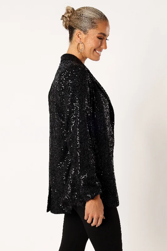 Sawyer Sequin Blazer - Black