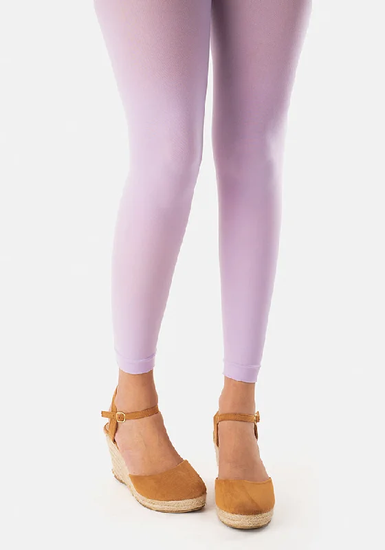 Premium 50 Denier Footless Tights Lilac