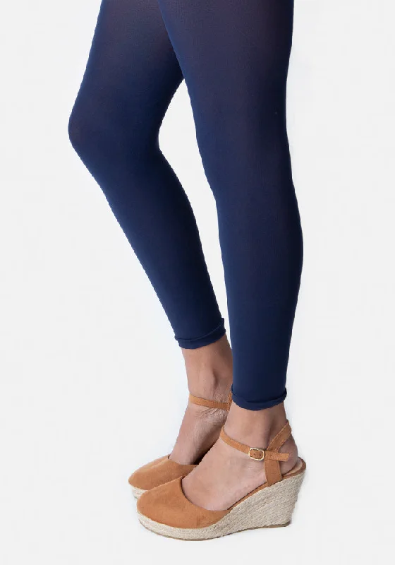 Premium 50 Denier Footless Tights Navy