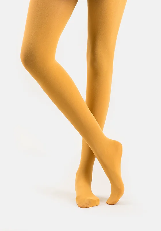 Premium 50 Denier Tights Mustard