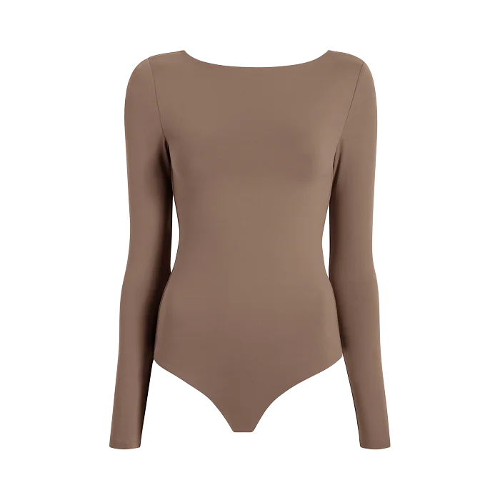 Open Back Bodysuit | Mocha