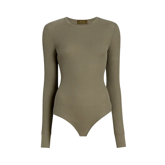 Waffle Bodysuit | Olive