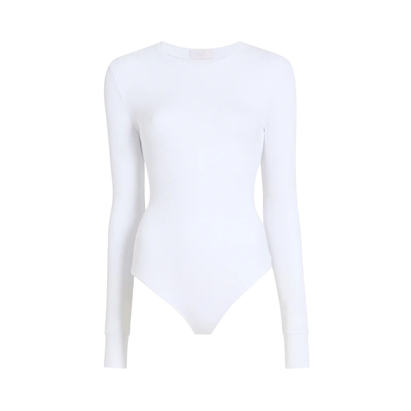 Waffle Bodysuit | White